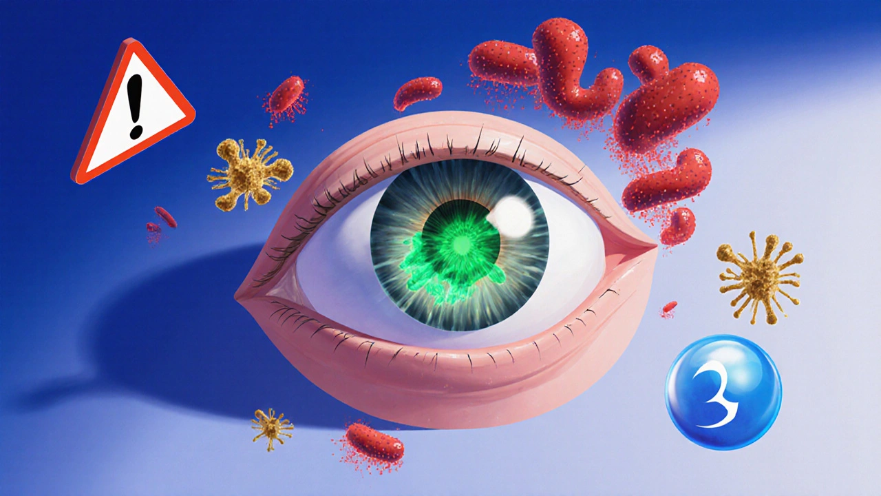 Corneal Ulcers from Contact Lenses: Risks, Signs, and What to Do Immediately