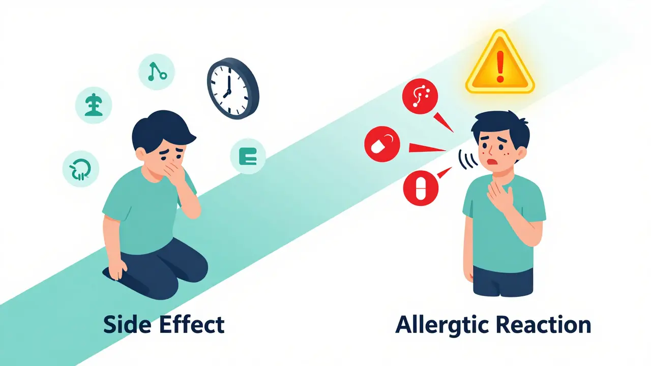 Difference Between Medication Side Effects and Allergic Drug Reactions